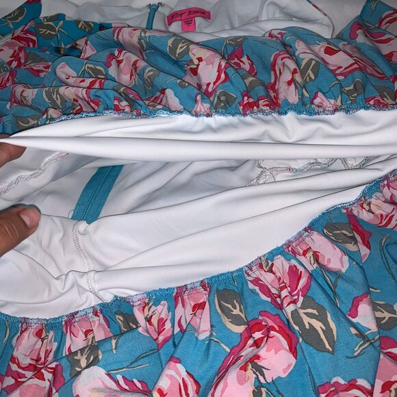 Betsy Johnson ruched back floral sundress size 12, floral chic summer dress - Picture 6 of 10